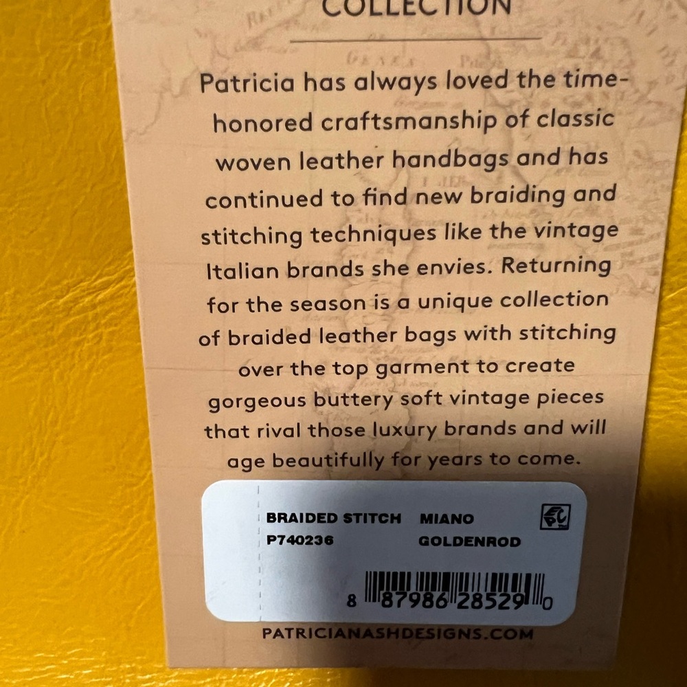 Patricia Nash Miano braided crossbody